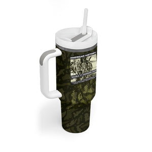 Double V Campaign American History 1942 Tumbler With Handle Military Camouflage Tuskegee Airmen World War II