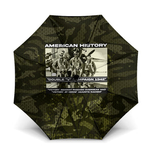 Double V Campaign American History 1942 Umbrella Military Camouflage Tuskegee Airmen World War II