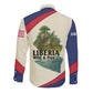 Liberia Wildlife Long Sleeve Button Shirt African Safari and Ocean Marine Life - African Pride