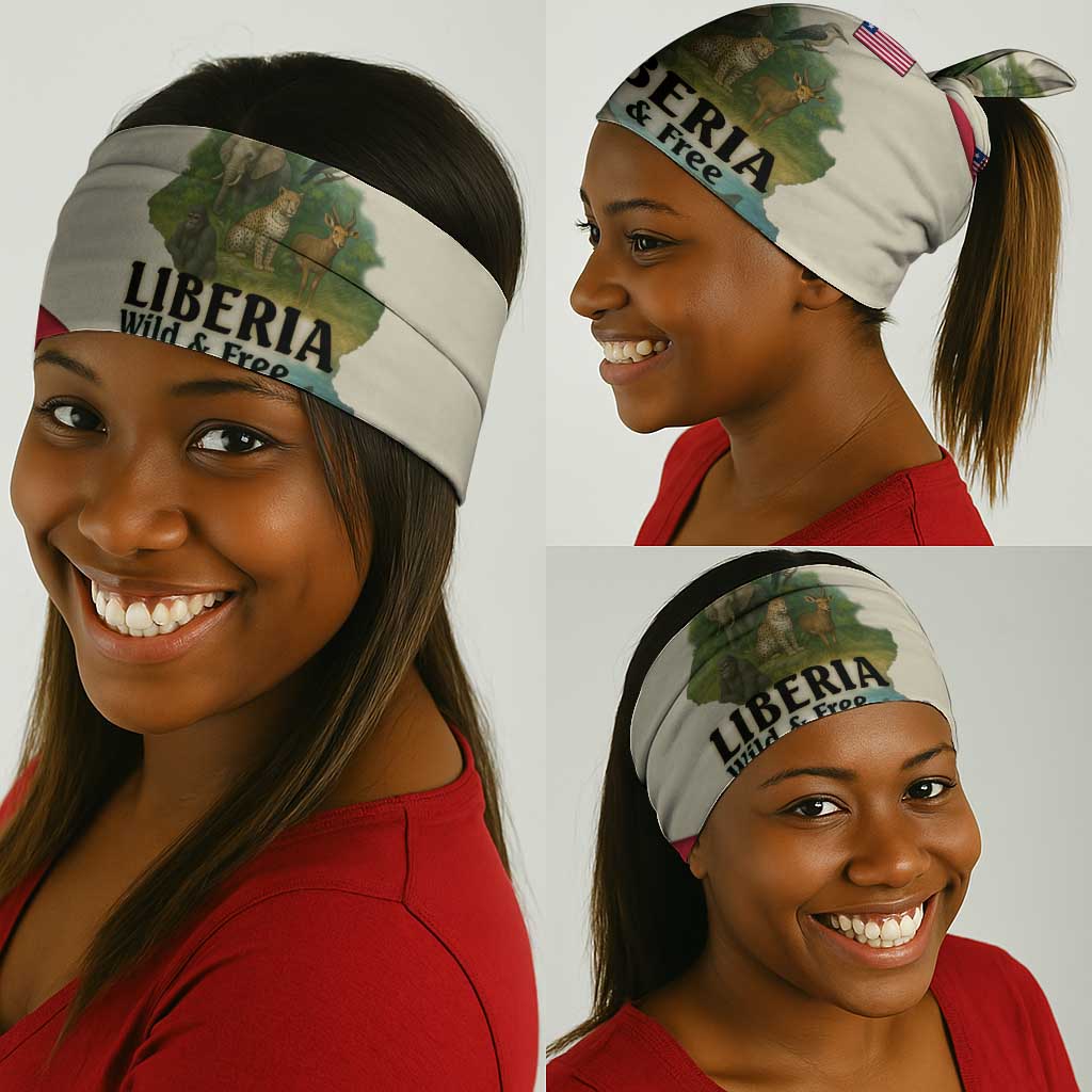 Liberia Wildlife Neck Gaiter African Safari and Ocean Marine Life TS04