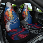Liberia Elephant Power of Tradition Car Seat Cover Tribal Red Blue Splash - African Pride