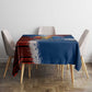 Liberia Elephant Power of Tradition Tablecloth Tribal Red Blue Splash - African Pride