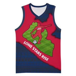 Liberia Lone Stars Rise Football Basketball Jersey Map Graphic and National Flag TS04