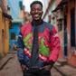 Liberia Lone Stars Rise Football Bomber Jacket Map Graphic and National Flag - African Pride