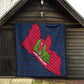 Liberia Lone Stars Rise Football Quilt Map Graphic and National Flag - African Pride