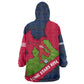 Liberia Lone Stars Rise Football Wearable Blanket Hoodie Map Graphic and National Flag - African Pride