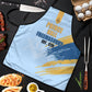 Prince Hall Freemasonry Apron Vintage Brush Stroke Masonic Blue Gold Graphic