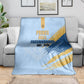 Prince Hall Freemasonry Blanket Vintage Brush Stroke Masonic Blue Gold Graphic