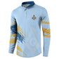 Prince Hall Freemasonry Button Sweatshirt Vintage Brush Stroke Masonic Blue Gold Graphic