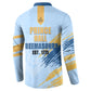 Prince Hall Freemasonry Button Sweatshirt Vintage Brush Stroke Masonic Blue Gold Graphic