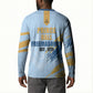 Prince Hall Freemasonry Button Sweatshirt Vintage Brush Stroke Masonic Blue Gold Graphic