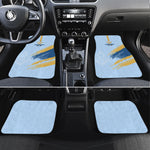 Prince Hall Freemasonry Car Mats Vintage Brush Stroke Masonic Blue Gold Graphic