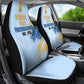 Prince Hall Freemasonry Car Seat Cover Vintage Brush Stroke Masonic Blue Gold Graphic
