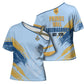 Prince Hall Freemasonry Cross Shoulder Shirt Vintage Brush Stroke Masonic Blue Gold Graphic
