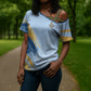 Prince Hall Freemasonry Cross Shoulder Shirt Vintage Brush Stroke Masonic Blue Gold Graphic