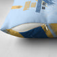 Prince Hall Freemasonry Pillow Cover Vintage Brush Stroke Masonic Blue Gold Graphic