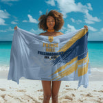 Prince Hall Freemasonry Sarong Vintage Brush Stroke Masonic Blue Gold Graphic
