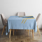 Prince Hall Freemasonry Tablecloth Vintage Brush Stroke Masonic Blue Gold Graphic