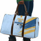 Prince Hall Freemasonry Travel Bag Vintage Brush Stroke Masonic Blue Gold Graphic