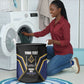 Personalized Prince Hall Freemasonry Laundry Basket Royal Blue Gold Masonic Geometric Legacy Graphic