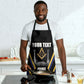 Personalized Prince Hall Freemasonry Apron Royal Blue Gold Masonic Geometric Legacy Graphic