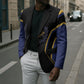Personalized Prince Hall Freemasonry Blazer Royal Blue Gold Masonic Geometric Legacy Graphic