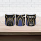 Personalized Prince Hall Freemasonry Ceramic Mug Royal Blue Gold Masonic Geometric Legacy Graphic