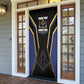 Personalized Prince Hall Freemasonry Door Cover Royal Blue Gold Masonic Geometric Legacy Graphic