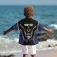 Personalized Prince Hall Freemasonry Kid Hawaiian Shirt Royal Blue Gold Masonic Geometric Legacy Graphic