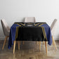Personalized Prince Hall Freemasonry Tablecloth Royal Blue Gold Masonic Geometric Legacy Graphic