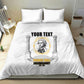 Personalized Prince Hall Freemasonry Bedding Set Masonic Square And Compass Vintage Gold Pillar Illustration