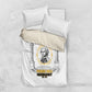 Personalized Prince Hall Freemasonry Bedding Set Masonic Square And Compass Vintage Gold Pillar Illustration