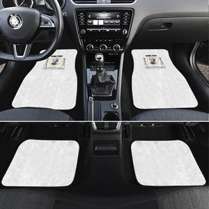 Personalized Prince Hall Freemasonry Car Mats Masonic Square And Compass Vintage Gold Pillar Illustration