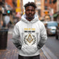 Personalized Prince Hall Freemasonry Hoodie Masonic Square And Compass Vintage Gold Pillar Illustration