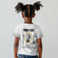 Personalized Prince Hall Freemasonry Kid T shirt Masonic Square And Compass Vintage Gold Pillar Illustration