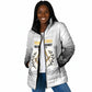 Personalized Prince Hall Freemasonry Padded Jacket Masonic Square And Compass Vintage Gold Pillar Illustration