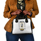 Personalized Prince Hall Freemasonry Shoulder Handbag Masonic Square And Compass Vintage Gold Pillar Illustration
