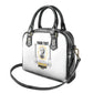 Personalized Prince Hall Freemasonry Shoulder Handbag Masonic Square And Compass Vintage Gold Pillar Illustration