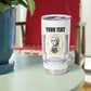 Personalized Prince Hall Freemasonry Tumbler Cup Masonic Square And Compass Vintage Gold Pillar Illustration