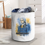 Prince Hall Freemasonry Laundry Basket Square And Compass Letter G Watercolor Portrait Art