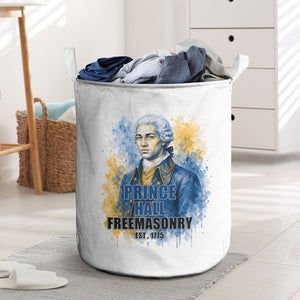 Prince Hall Freemasonry Laundry Basket Square And Compass Letter G Watercolor Portrait Art