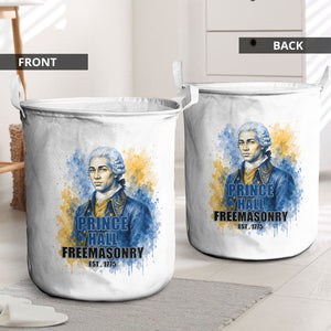 Prince Hall Freemasonry Laundry Basket Square And Compass Letter G Watercolor Portrait Art