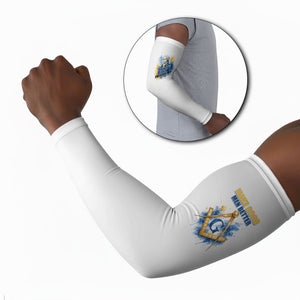 Prince Hall Freemasonry Arm Sleeves Square And Compass Letter G Watercolor Portrait Art