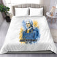 Prince Hall Freemasonry Bedding Set Square And Compass Letter G Watercolor Portrait Art