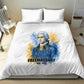 Prince Hall Freemasonry Bedding Set Square And Compass Letter G Watercolor Portrait Art