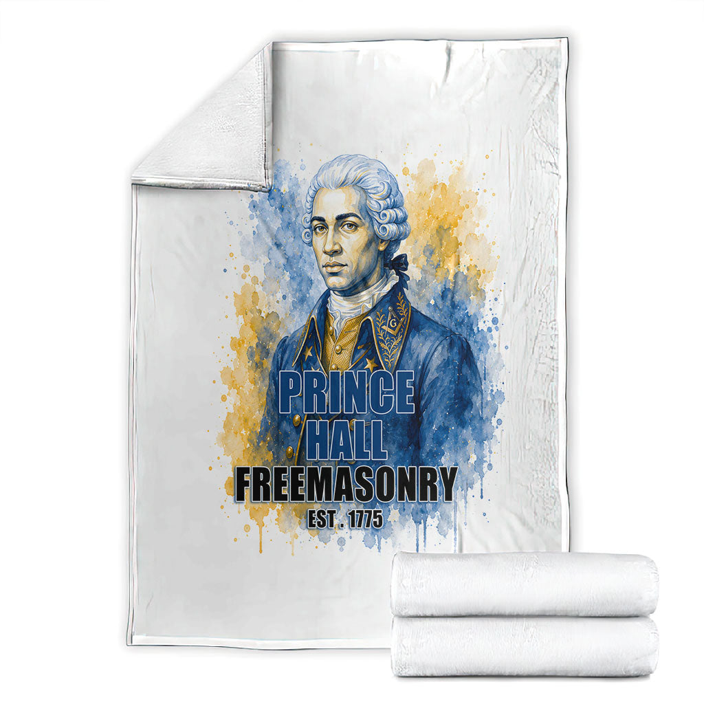 Prince Hall Freemasonry Blanket Square And Compass Letter G Watercolor Portrait Art