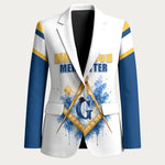 Prince Hall Freemasonry Blazer Square And Compass Letter G Watercolor Portrait Art