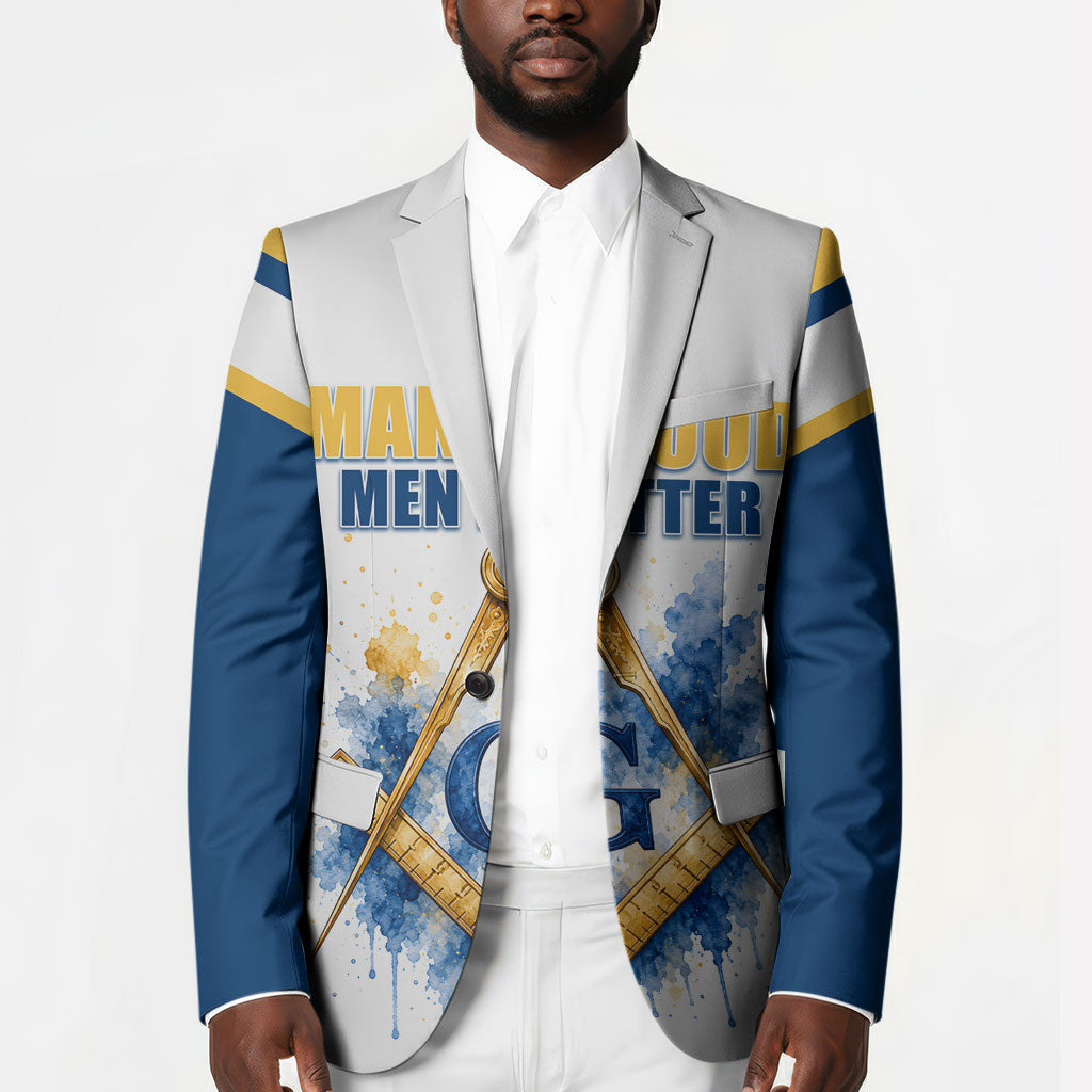 Prince Hall Freemasonry Blazer Square And Compass Letter G Watercolor Portrait Art