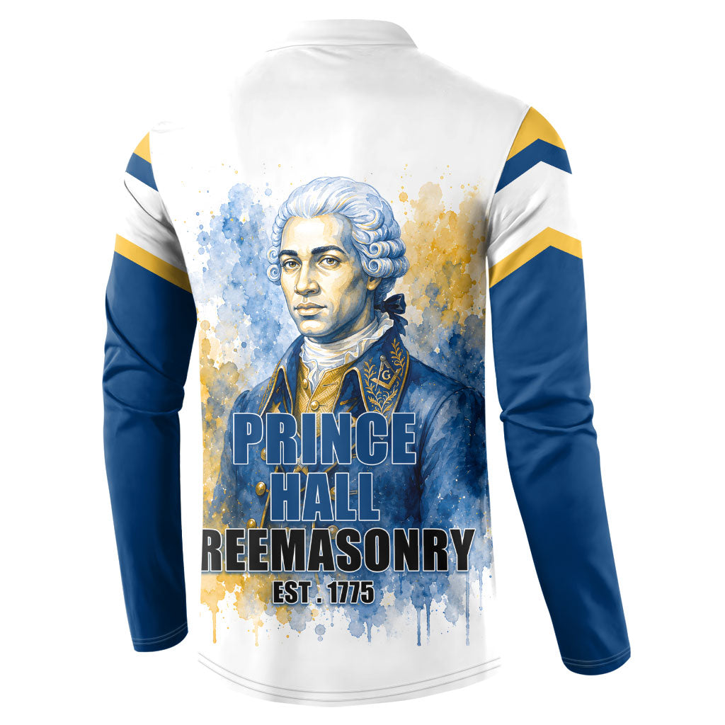 Prince Hall Freemasonry Button Sweatshirt Square And Compass Letter G Watercolor Portrait Art
