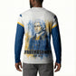 Prince Hall Freemasonry Button Sweatshirt Square And Compass Letter G Watercolor Portrait Art